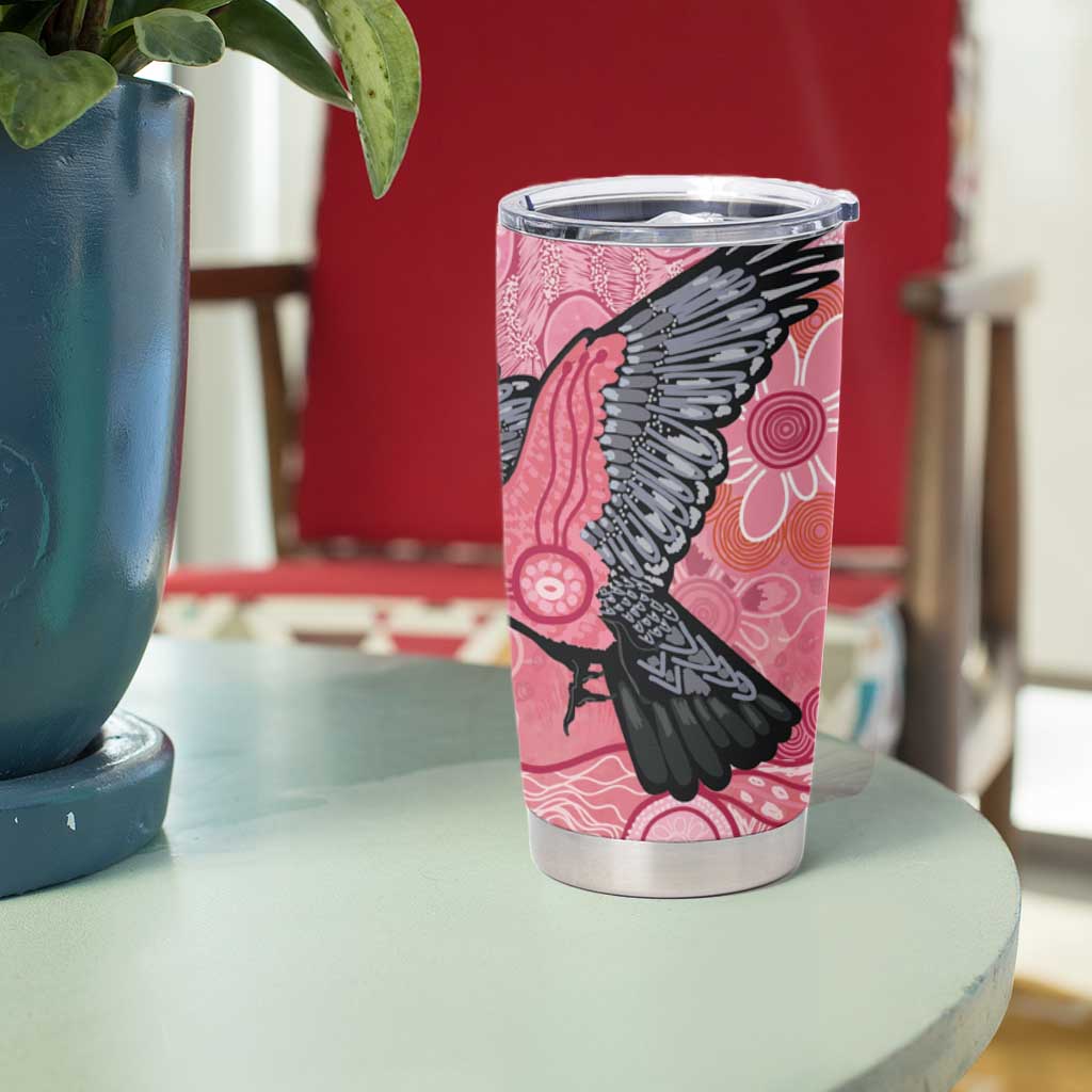 NAIDOC Week Aussie Indigenous Tumbler Cup Aboriginal Galah Bird Contemporary Art