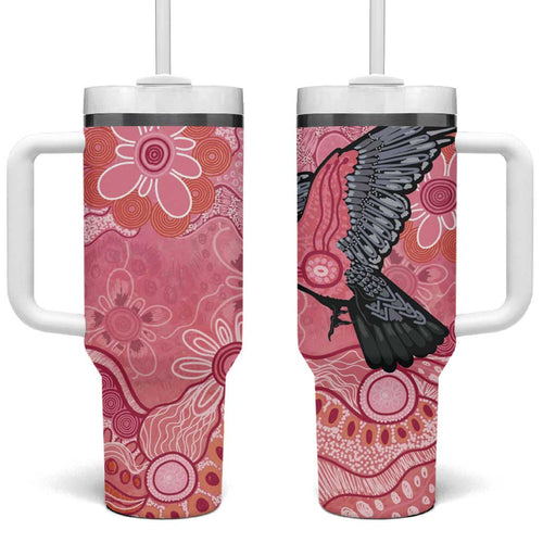 NAIDOC Week Aussie Indigenous Tumbler With Handle Aboriginal Galah Bird Contemporary Art