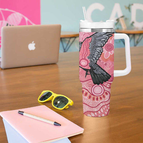 NAIDOC Week Aussie Indigenous Tumbler With Handle Aboriginal Galah Bird Contemporary Art