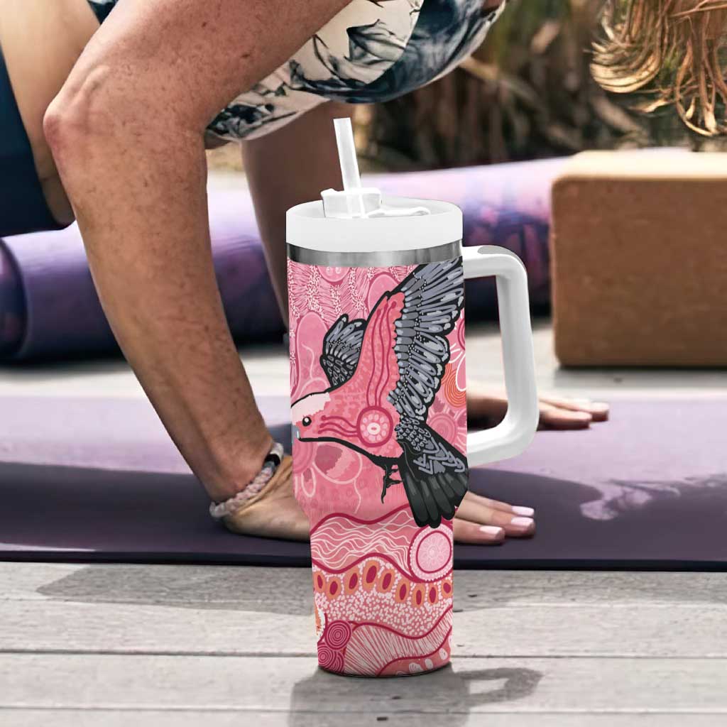 NAIDOC Week Aussie Indigenous Tumbler With Handle Aboriginal Galah Bird Contemporary Art