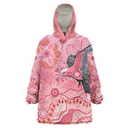 NAIDOC Week Aussie Indigenous Wearable Blanket Hoodie Aboriginal Galah Bird Contemporary Art