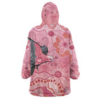 NAIDOC Week Aussie Indigenous Wearable Blanket Hoodie Aboriginal Galah Bird Contemporary Art