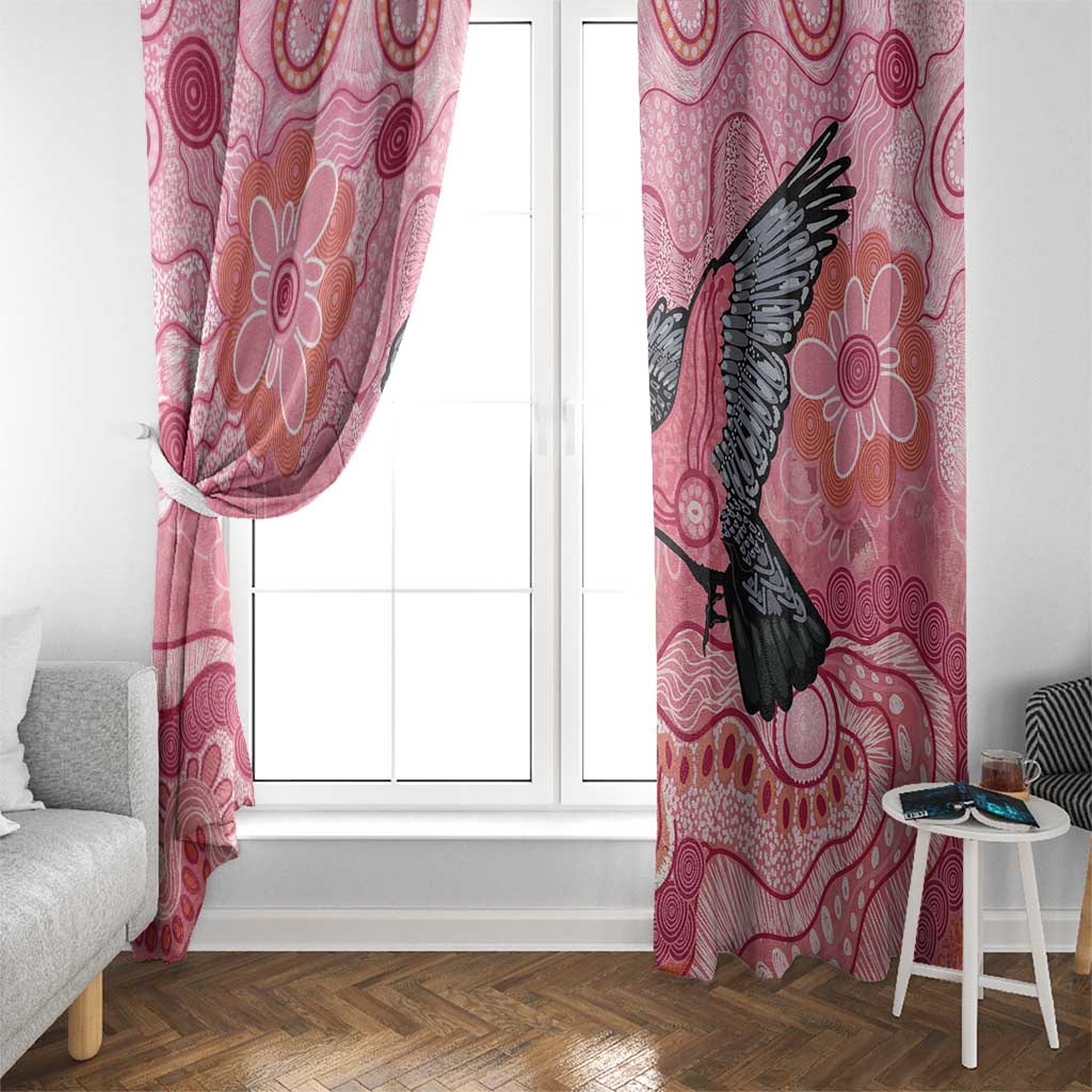 NAIDOC Week Aussie Indigenous Window Curtain Aboriginal Galah Bird Contemporary Art