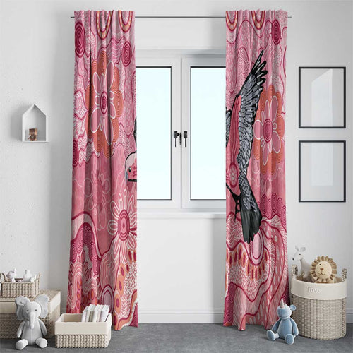NAIDOC Week Aussie Indigenous Window Curtain Aboriginal Galah Bird Contemporary Art