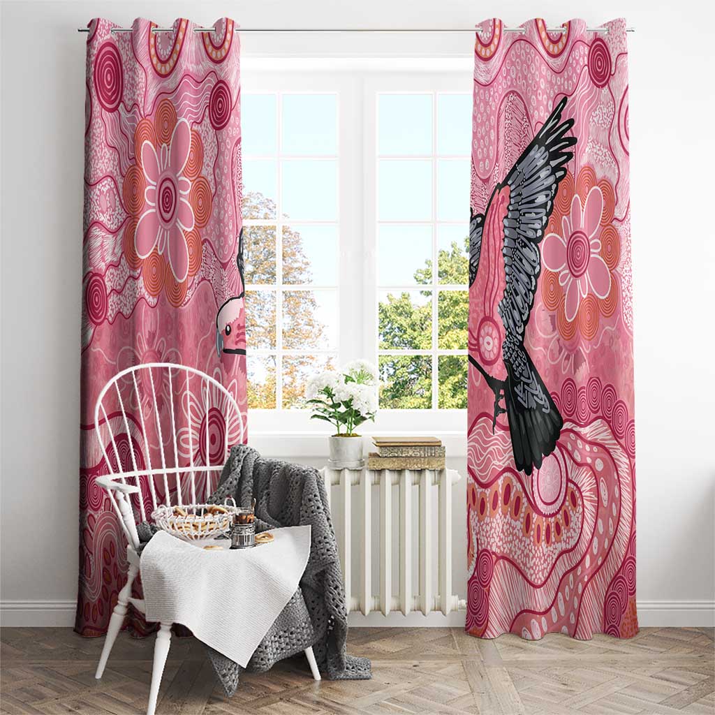 NAIDOC Week Aussie Indigenous Window Curtain Aboriginal Galah Bird Contemporary Art