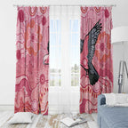 NAIDOC Week Aussie Indigenous Window Curtain Aboriginal Galah Bird Contemporary Art