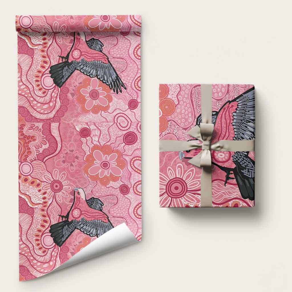 NAIDOC Week Aussie Indigenous Wrapping Paper Aboriginal Galah Bird Contemporary Art