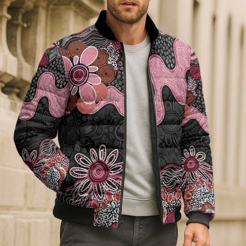 Australia NAIDOC Week 2026 Bomber Puffer Jacket Aboriginal Contemporary Art