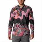 Australia NAIDOC Week 2026 Button Sweatshirt Aboriginal Contemporary Art
