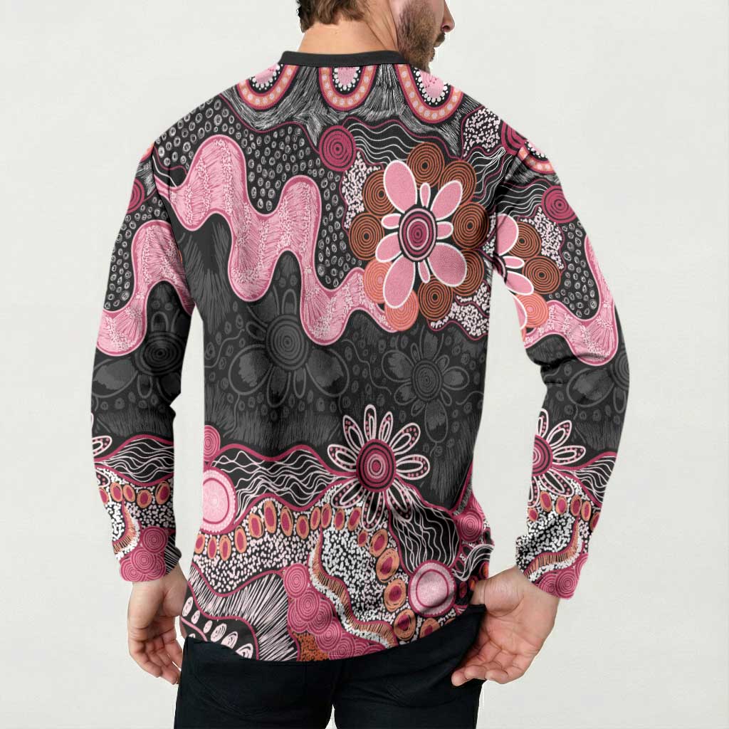 Australia NAIDOC Week 2026 Button Sweatshirt Aboriginal Contemporary Art