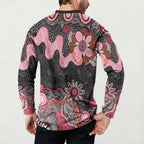 Australia NAIDOC Week 2026 Button Sweatshirt Aboriginal Contemporary Art