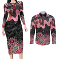 Australia NAIDOC Week 2026 Couples Matching Long Sleeve Bodycon Dress and Long Sleeve Button Shirt Aboriginal Contemporary Art