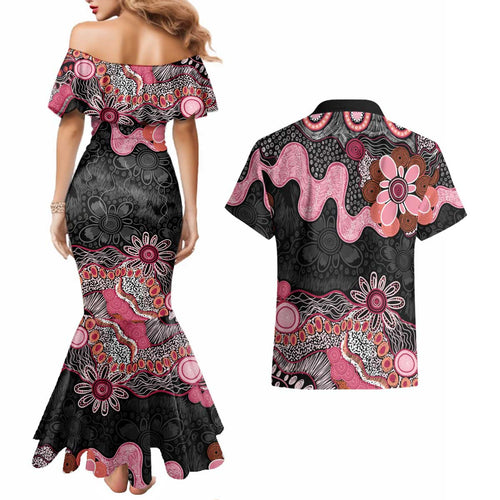Australia NAIDOC Week 2026 Couples Matching Mermaid Dress and Hawaiian Shirt Aboriginal Contemporary Art