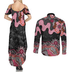 Australia NAIDOC Week 2026 Couples Matching Summer Maxi Dress and Long Sleeve Button Shirt Aboriginal Contemporary Art