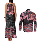 Australia NAIDOC Week 2026 Couples Matching Tank Maxi Dress and Long Sleeve Button Shirt Aboriginal Contemporary Art