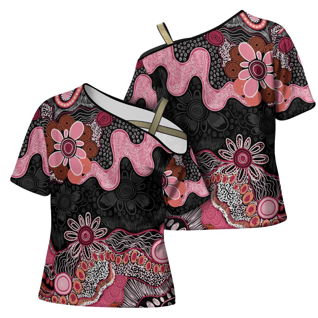 Australia NAIDOC Week 2026 Cross Shoulder Shirt Aboriginal Contemporary Art