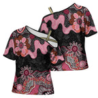 Australia NAIDOC Week 2026 Cross Shoulder Shirt Aboriginal Contemporary Art