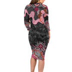 Australia NAIDOC Week 2026 Family Matching Long Sleeve Bodycon Dress and Hawaiian Shirt Aboriginal Contemporary Art