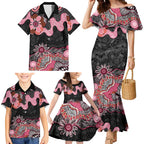 Australia NAIDOC Week 2026 Family Matching Mermaid Dress and Hawaiian Shirt Aboriginal Contemporary Art