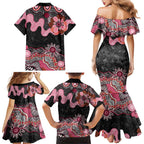 Australia NAIDOC Week 2026 Family Matching Mermaid Dress and Hawaiian Shirt Aboriginal Contemporary Art