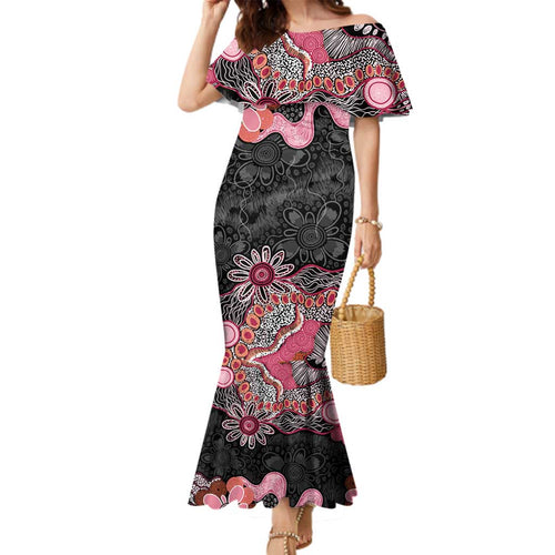 Australia NAIDOC Week 2026 Family Matching Mermaid Dress and Hawaiian Shirt Aboriginal Contemporary Art