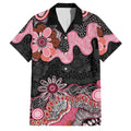 Australia NAIDOC Week 2026 Family Matching Off Shoulder Maxi Dress and Hawaiian Shirt Aboriginal Contemporary Art