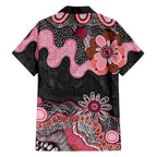 Australia NAIDOC Week 2026 Family Matching Off Shoulder Maxi Dress and Hawaiian Shirt Aboriginal Contemporary Art