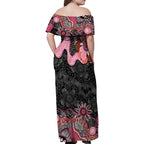 Australia NAIDOC Week 2026 Family Matching Off Shoulder Maxi Dress and Hawaiian Shirt Aboriginal Contemporary Art