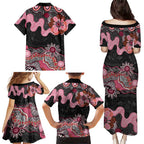 Australia NAIDOC Week 2026 Family Matching Puletasi and Hawaiian Shirt Aboriginal Contemporary Art