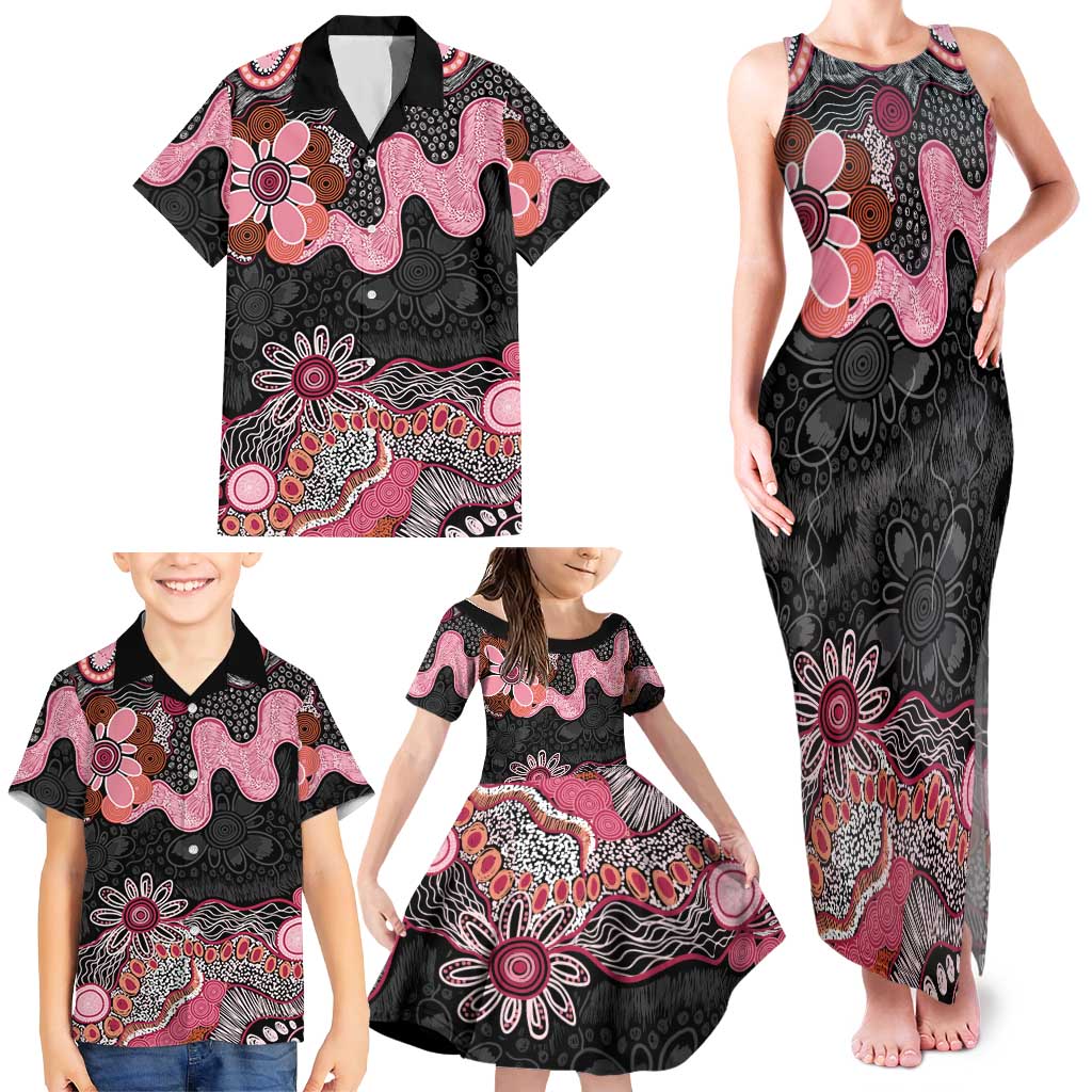 Australia NAIDOC Week 2026 Family Matching Tank Maxi Dress and Hawaiian Shirt Aboriginal Contemporary Art
