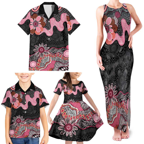 Australia NAIDOC Week 2026 Family Matching Tank Maxi Dress and Hawaiian Shirt Aboriginal Contemporary Art