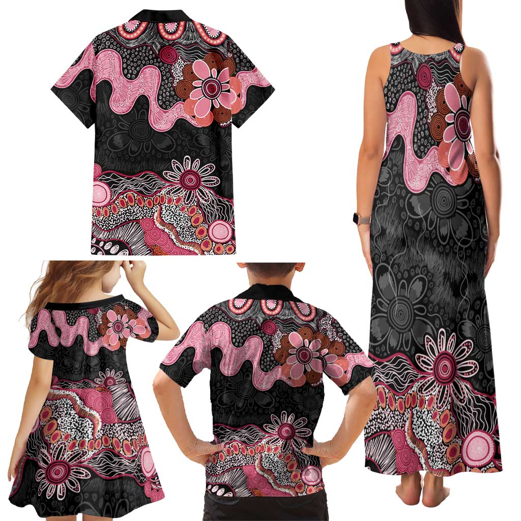Australia NAIDOC Week 2026 Family Matching Tank Maxi Dress and Hawaiian Shirt Aboriginal Contemporary Art