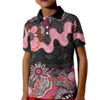 Australia NAIDOC Week 2026 Kid Polo Shirt Aboriginal Contemporary Art
