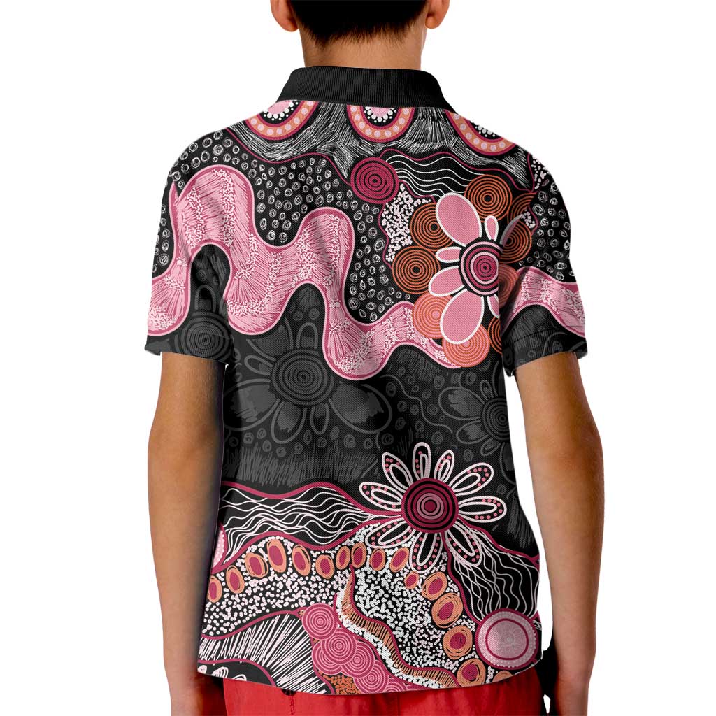 Australia NAIDOC Week 2026 Kid Polo Shirt Aboriginal Contemporary Art