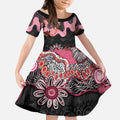 Australia NAIDOC Week 2026 Kid Short Sleeve Dress Aboriginal Contemporary Art