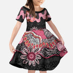 Australia NAIDOC Week 2026 Kid Short Sleeve Dress Aboriginal Contemporary Art