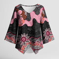 Australia NAIDOC Week 2026 Kimono Sleeve Blouse Aboriginal Contemporary Art
