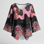 Australia NAIDOC Week 2026 Kimono Sleeve Blouse Aboriginal Contemporary Art