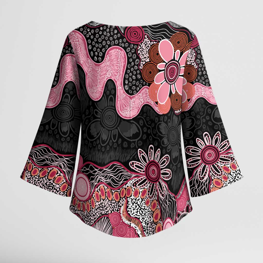 Australia NAIDOC Week 2026 Kimono Sleeve Blouse Aboriginal Contemporary Art
