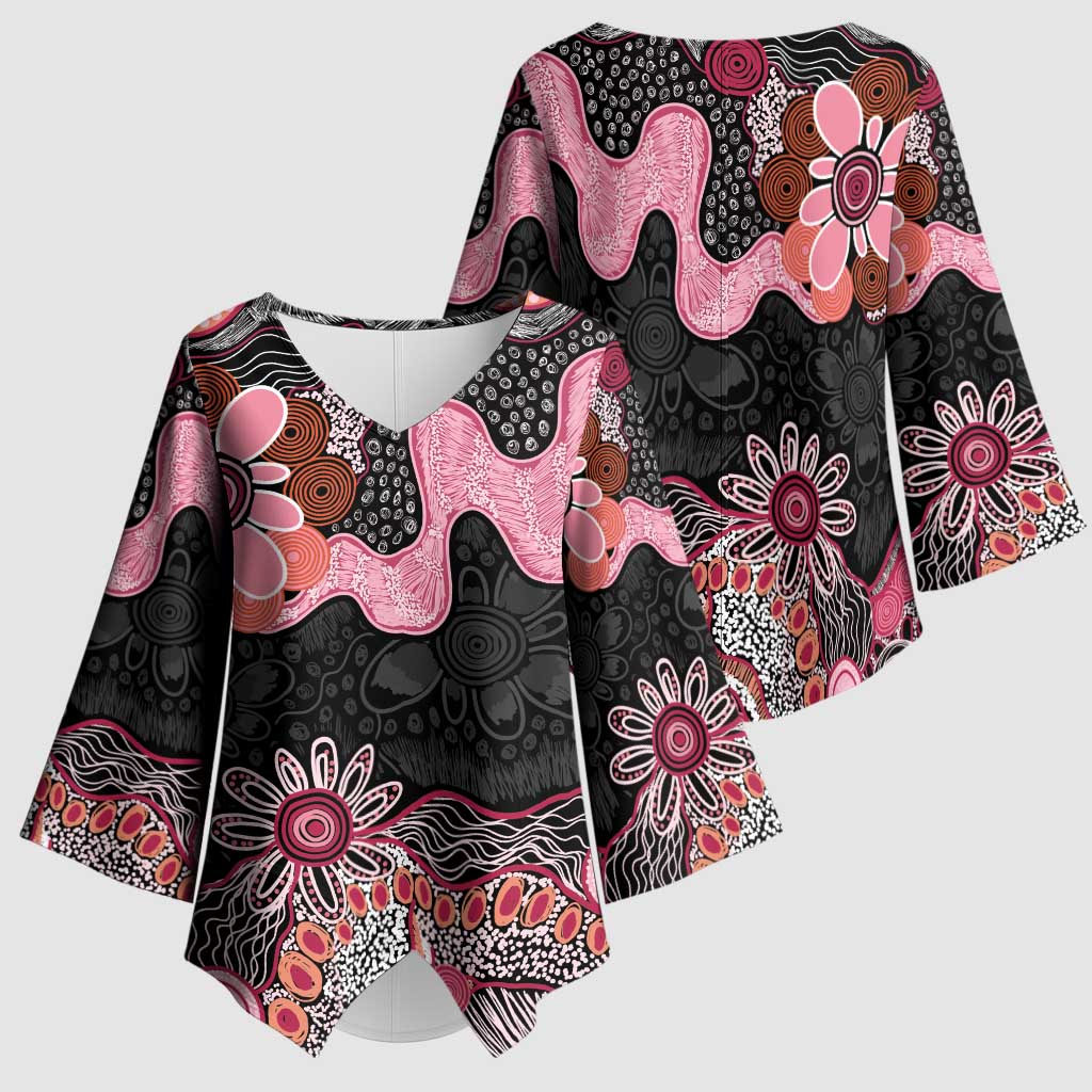 Australia NAIDOC Week 2026 Kimono Sleeve Blouse Aboriginal Contemporary Art