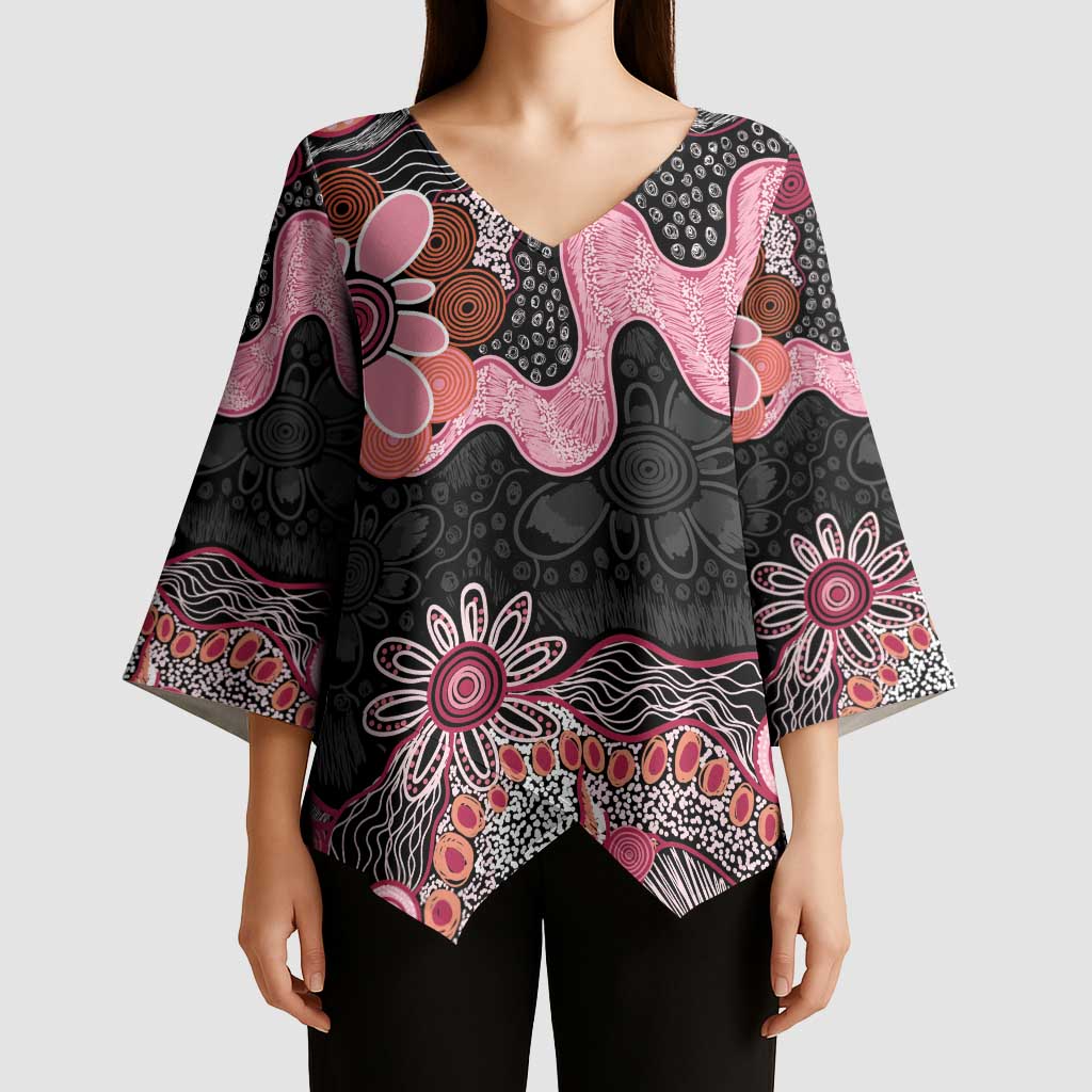 Australia NAIDOC Week 2026 Kimono Sleeve Blouse Aboriginal Contemporary Art