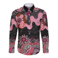 Australia NAIDOC Week 2026 Long Sleeve Button Shirt Aboriginal Contemporary Art
