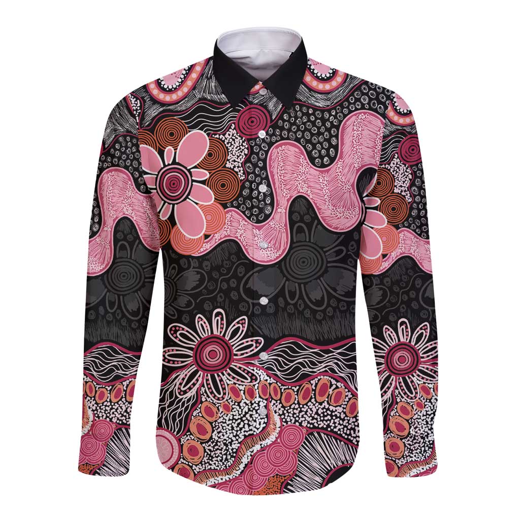Australia NAIDOC Week 2026 Long Sleeve Button Shirt Aboriginal Contemporary Art