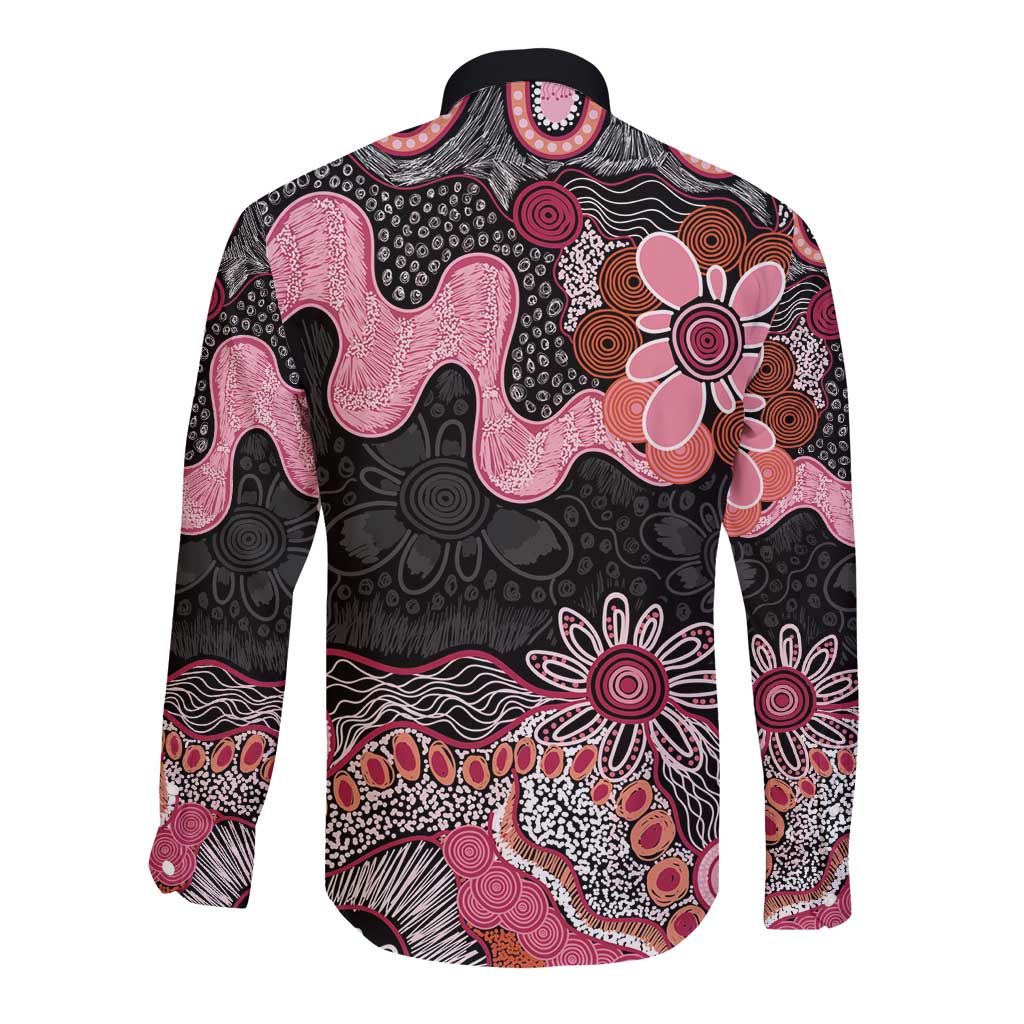 Australia NAIDOC Week 2026 Long Sleeve Button Shirt Aboriginal Contemporary Art
