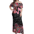 Australia NAIDOC Week 2026 Off Shoulder Maxi Dress Aboriginal Contemporary Art