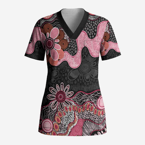 Australia NAIDOC Week 2026 Scrub Top Aboriginal Contemporary Art