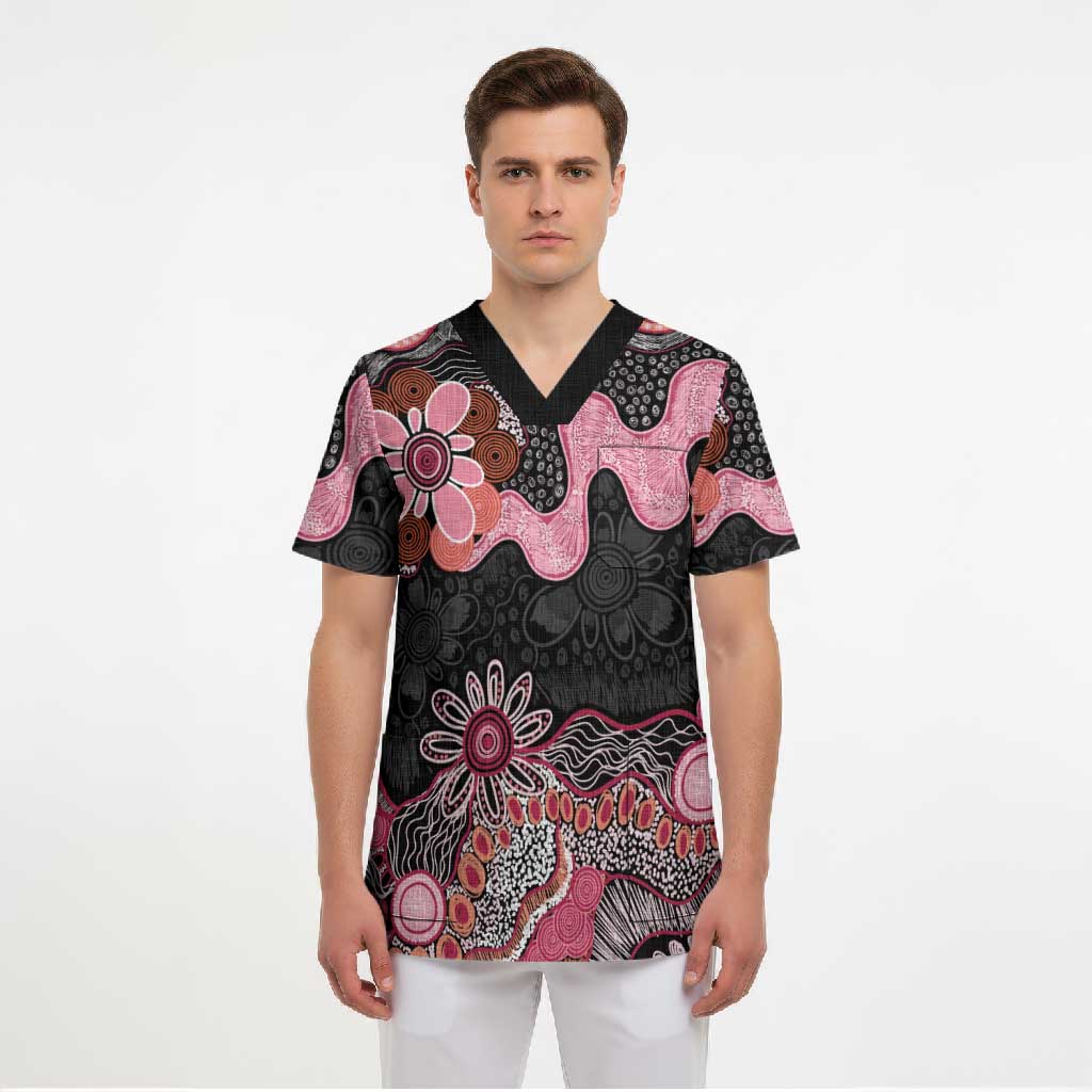 Australia NAIDOC Week 2026 Scrub Top Aboriginal Contemporary Art