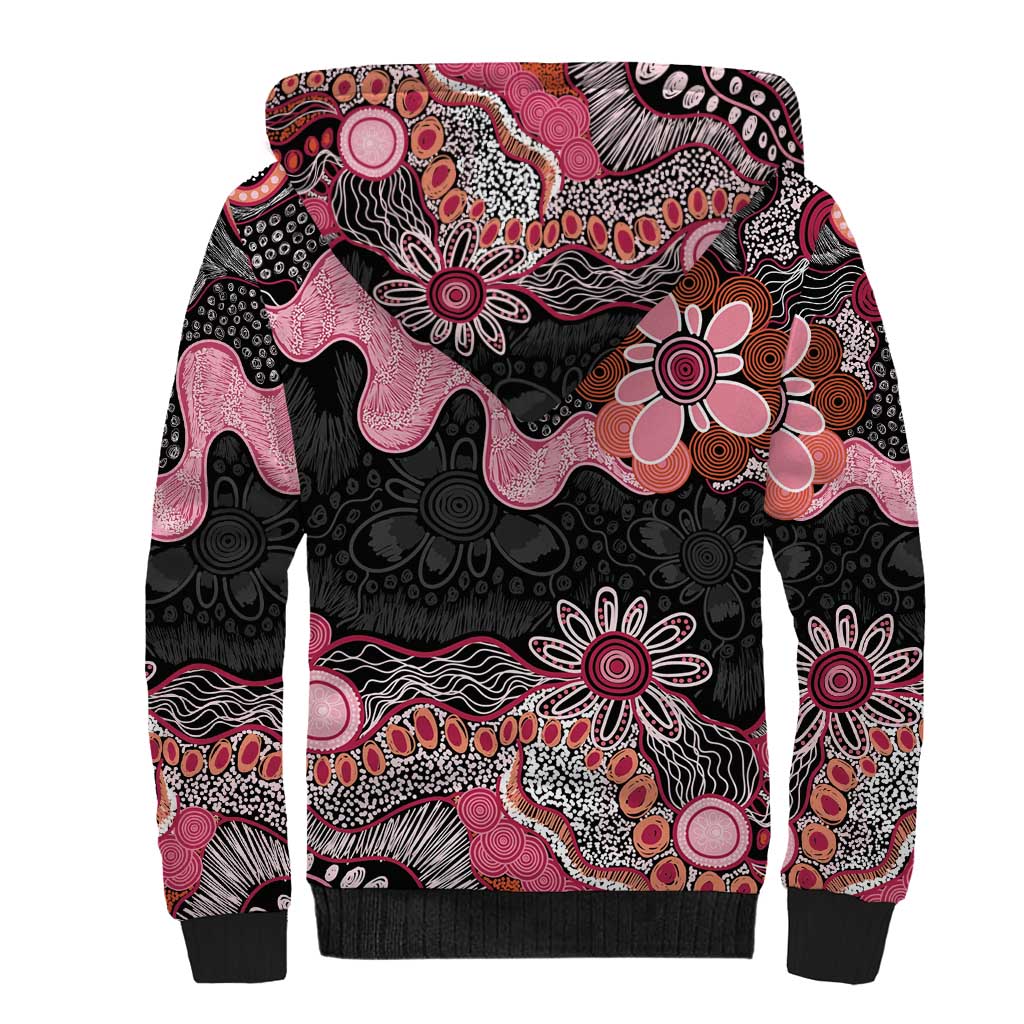 Australia NAIDOC Week 2026 Sherpa Hoodie Aboriginal Contemporary Art
