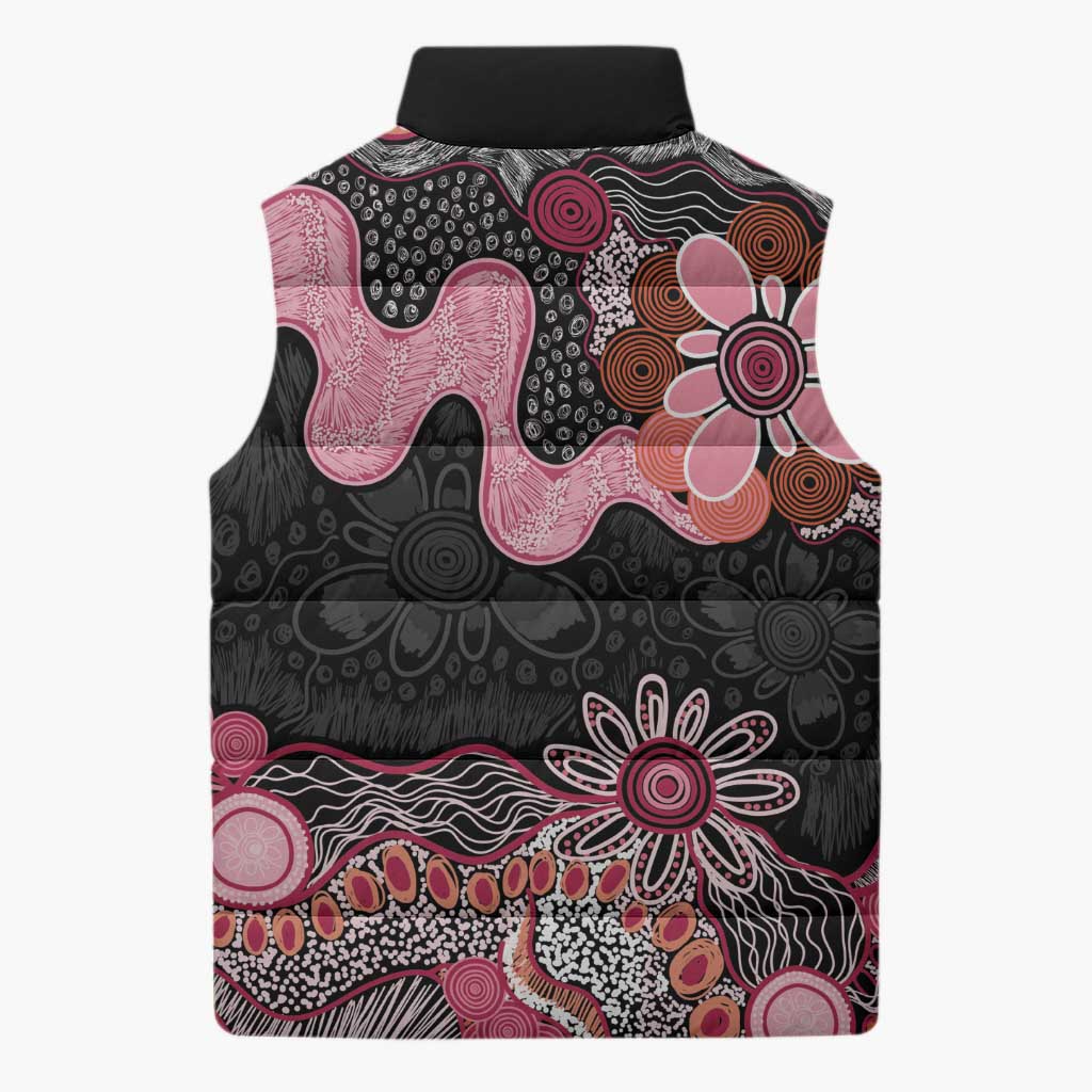 Australia NAIDOC Week 2026 Sleeveless Puffer Jacket Aboriginal Contemporary Art