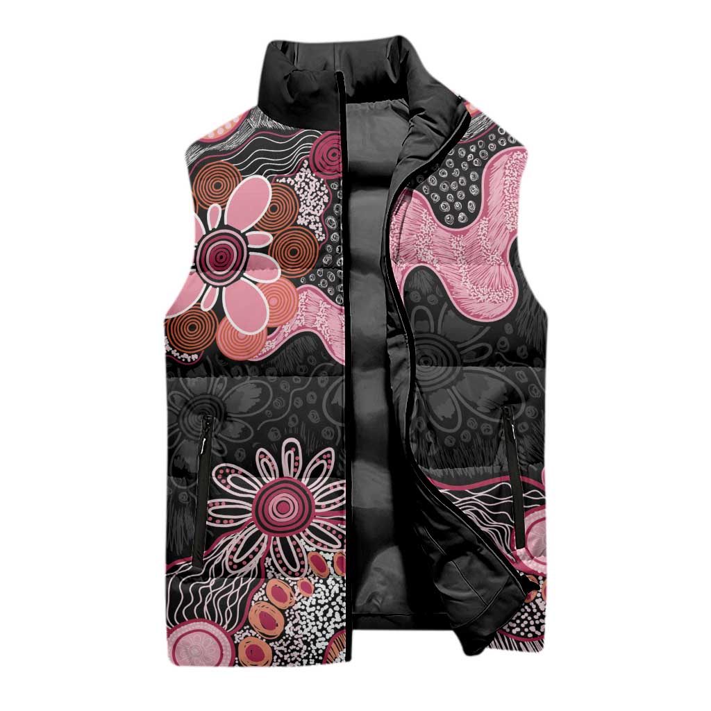 Australia NAIDOC Week 2026 Sleeveless Puffer Jacket Aboriginal Contemporary Art